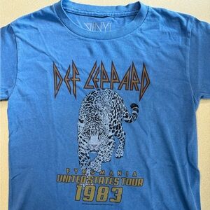 Vinyl Icons Def Leppard Girl’s Short Sleeve Tee